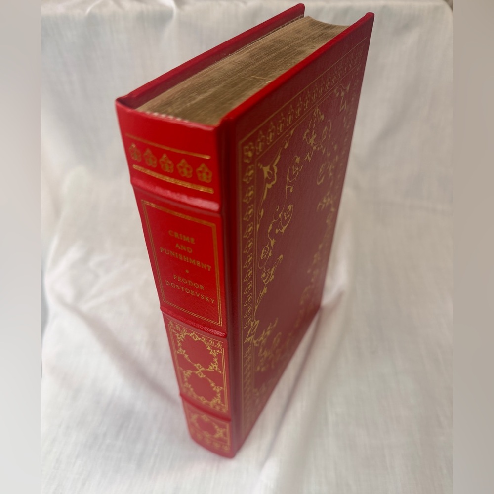 Crime and Punishment Feodor Dostoevsky Franklin Library Red Hardcover Book 1982